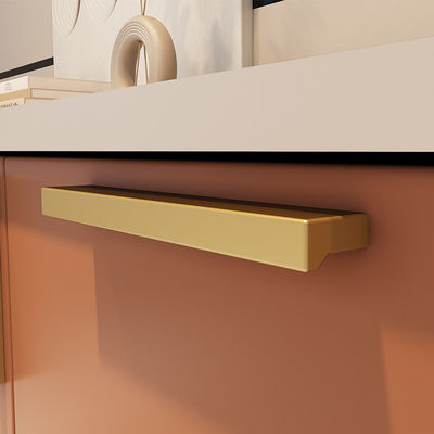 Satuan Vanity yang dipoles Mengendap Sideboard Lemari yang terkubur Tarik Perabot Hardware