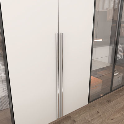 Sekrup dipasang 160mm Pintu dapur pegangan Polished Chrome Cabinet Pulls