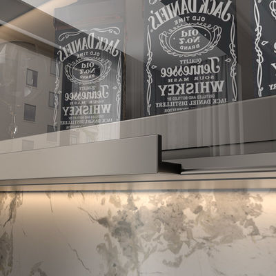 Elektroforesis Modular Dapur Aluminium Furniture Profile Untuk Pintu Lemari