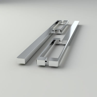 Brushed Chrome Aluminium 128mm Genggam Pintu Dapur Untuk Lemari