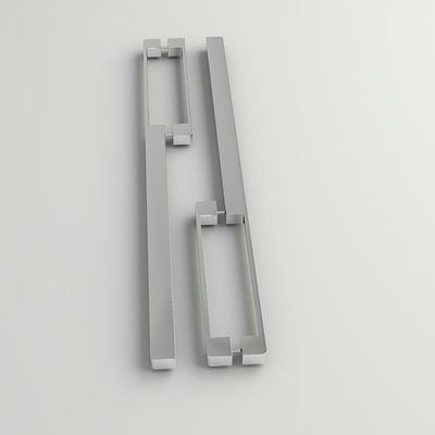 Brushed Chrome Aluminium 128mm Genggam Pintu Dapur Untuk Lemari