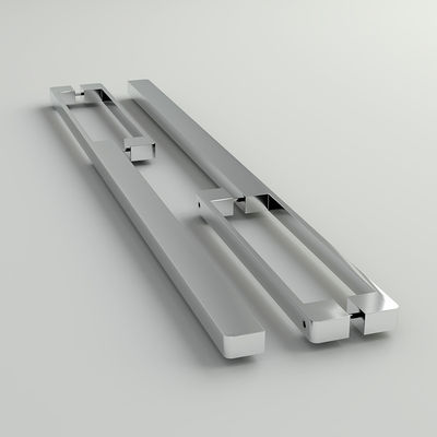 Brushed Chrome Aluminium 128mm Genggam Pintu Dapur Untuk Lemari