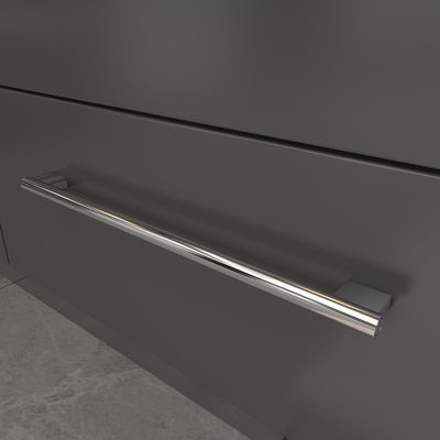 Matte Black Anodized Drawer Handle Bulk Dapur Kabinet Tarik Untuk Dapur