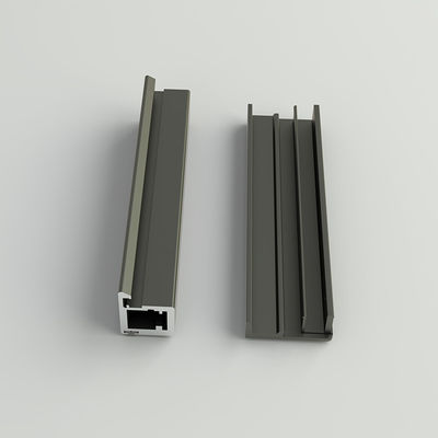 Vertikal Gola Aluminium Furniture Profile Handle Untuk Lemari Dapur Modular