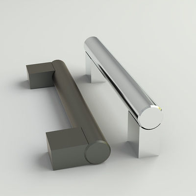 Aluminium Lemari Kerangka Lancip Bulk Genggam 96mm Interior Patio Sliding