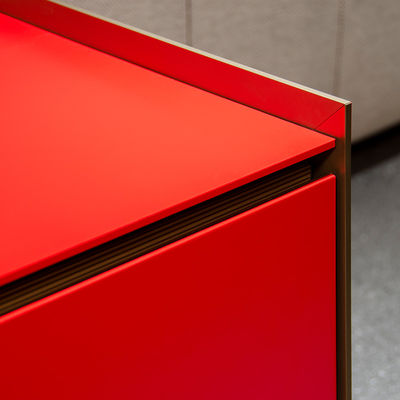 Ruang tamu Aluminium Furnitur Rumah Dinding Mulut Almirah Dengan Lemari TV