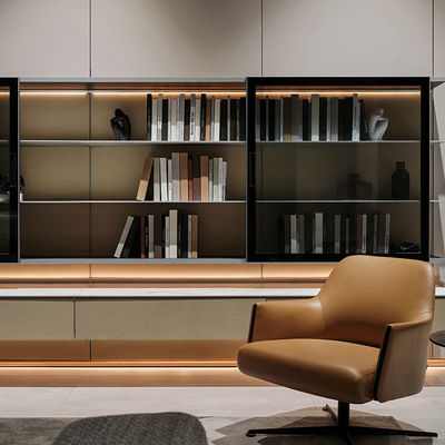 Kabinet Modular Aluminium Modern Buffet Hutch Unit Dinding Gaya Minimalis