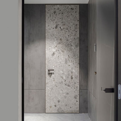 Soundproof Hitam Aluminium Bingkai Pintu Dalam Rockstone Finish