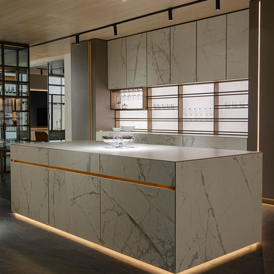 Eco Friendly Modular Bar Cabinets Set Dapur siap pakai Cabinetry