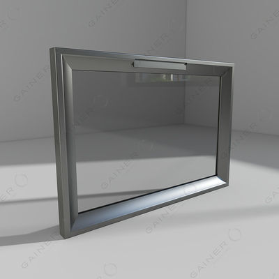 Fireproof Glass Door Corner Aluminium Modular Cabinet Anodized Finish Untuk Dapur