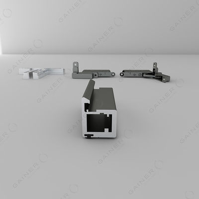 Aluminium Frame Modular Kitchen Set Untuk Kabinet Rock Door OEM