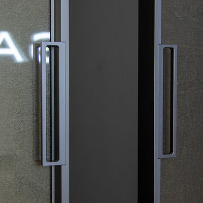 Motorized Tempered Glass Aluminium Interior Sliding Doors Slimline