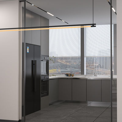 2mm 3mm Aluminium Kaca Pintu saku Pintu geser internal Untuk dapur