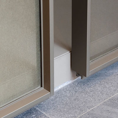 OEM Slimline Aluminium Pintu Luncur Internal Untuk Pintu Masuk Partisi Rumah