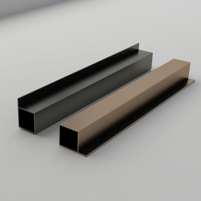 6063 Anodizing OEM Aluminium Furniture Profile Kamar Tidur Aluminium Wardrobe Profile
