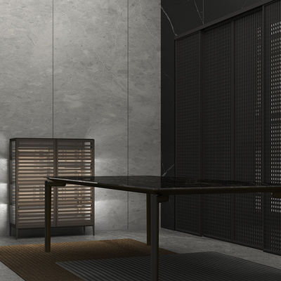 Disesuaikan Mewah Aluminium Kaca Sideboard Modern ruang tamu Side Cabinet