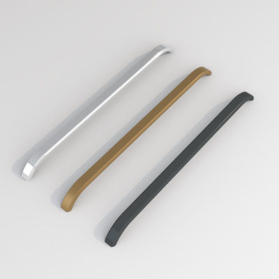 Alloy Aluminium Modern Pakaian Genggam Hitam Matt Warna