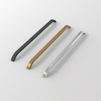 Alloy Aluminium Modern Pakaian Genggam Hitam Matt Warna