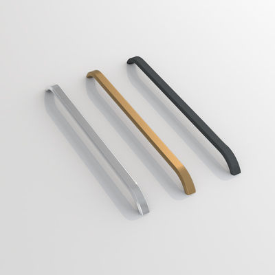 Alloy Aluminium Modern Pakaian Genggam Hitam Matt Warna