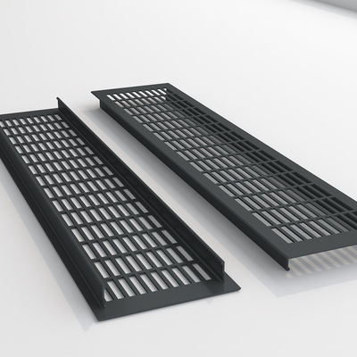 Silver Aluminium Alloy Air Vent Grille 110 * 250mm Untuk AC Kembali Diffuser Udara