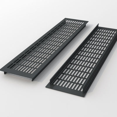 Silver Aluminium Alloy Air Vent Grille 110 * 250mm Untuk AC Kembali Diffuser Udara
