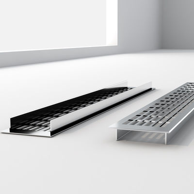 Aluminium lubang ventilasi udara Dekoratif Tutup ventilasi udara profesional Grille Matt Hitam