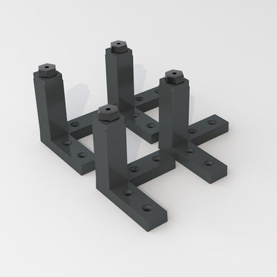 Ringan Hitam Aluminium Alloy Furniture Sofa Kaki Korosi Tahan