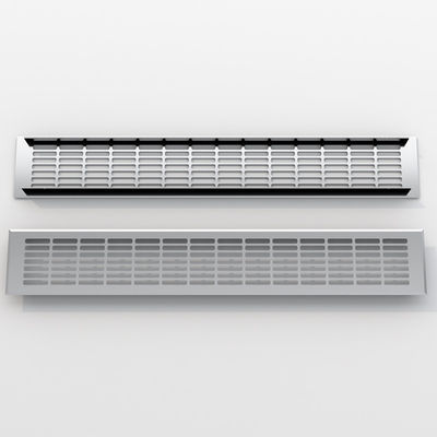 Aluminium paduan persegi panjang Grills Cover Fresh Dapur Air Vent Cover