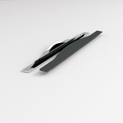Aluminium Alloy Lemari lemari Hardware Genggam Laci Perabot Genggam Tombol Hitam