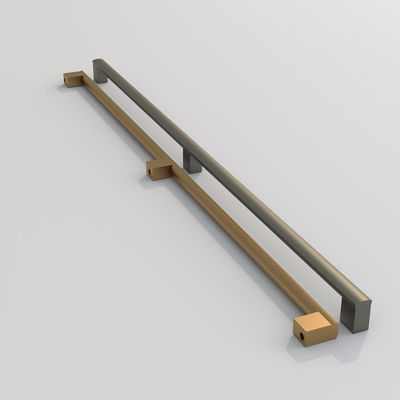 Modern Emas Hitam Aluminium Furniture Pulls Dapur Lemari Genggam
