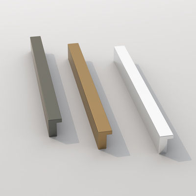 Furnitur Hardware Kamar Tidur Lemari Handle Fancy Dapur Lemari Pintu Handle Aluminium Chrome