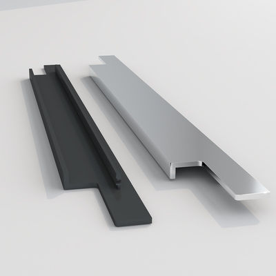 Aluminium Dapur Lemari Pegang Lemari Invisible Tersembunyi Long Hardware Handle