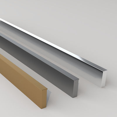Perabot Hardware Modern Lemari Tarik Lemari Profil Aluminium Panjang Bar T Handle