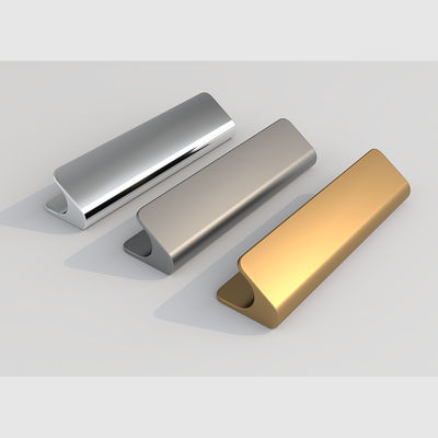 Anodized Finish V Bentuk Aluminium Handle Untuk Dekorasi Rumah Kantor
